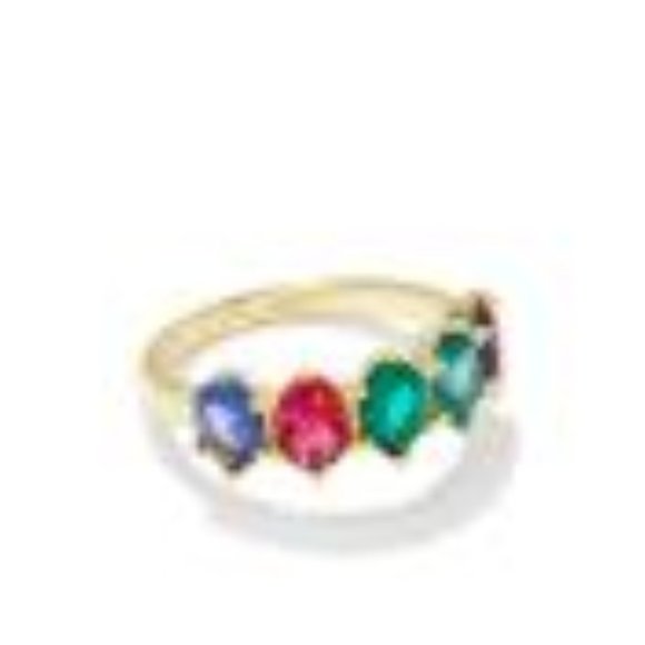 KENDRA SCOTT Cailin Crystal Band Ring in Gold RING SIZE 7 - Picture 5 of 5